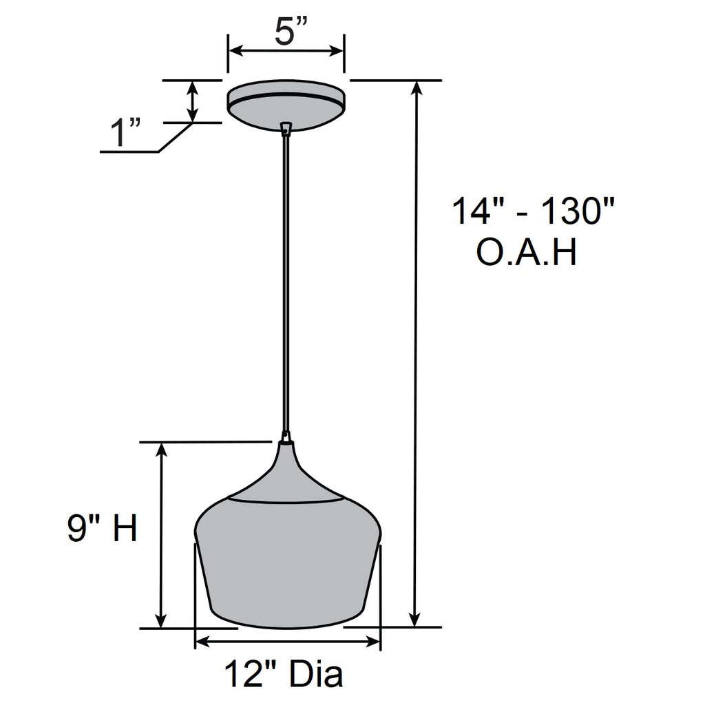 Access Lighting Blend Pendant, Chrome, image 7