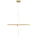 Vega LED Pendant, Brushed Gold