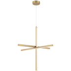 Vega LED Pendant, Brushed Gold