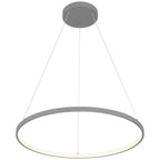 Anello Dual Voltage LED Pendant, Gray / 15.75"