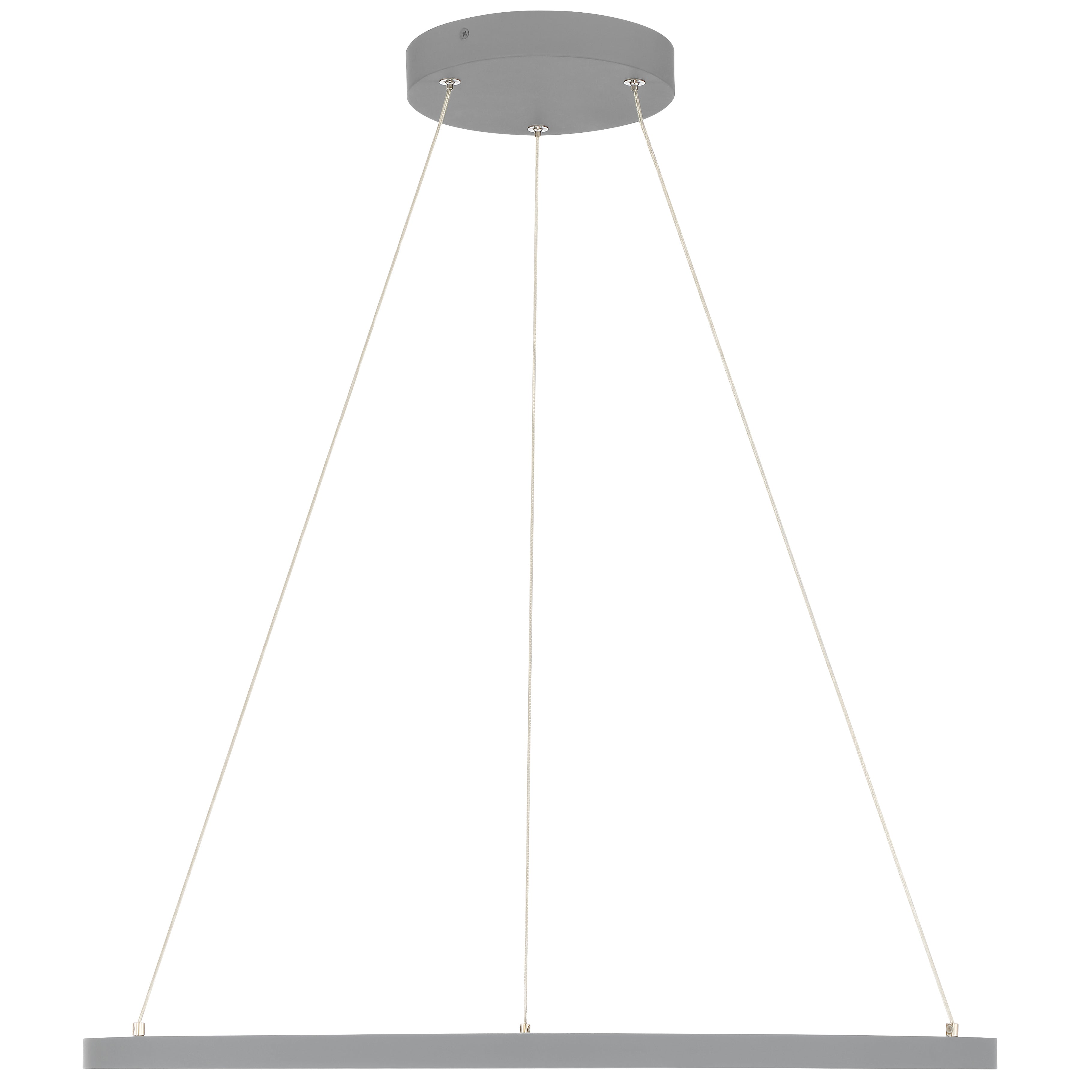 Anello Dual Voltage LED Pendant, Gray / 31.5"