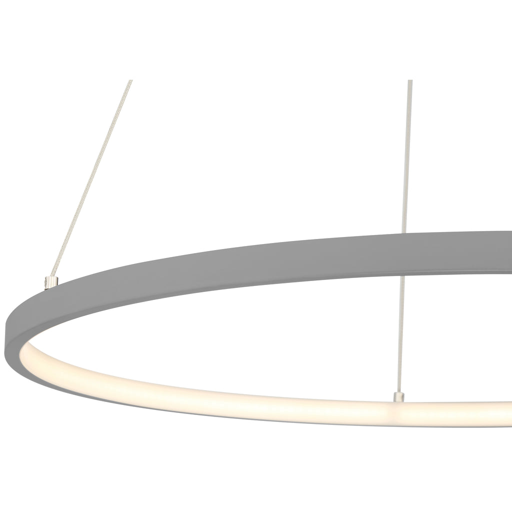 Anello Dual Voltage LED Pendant, Gray / 31.5"