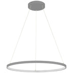 Anello Dual Voltage LED Pendant, Gray / 31.5"