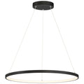 Anello Dual Voltage LED Pendant, Matte Black / 31.5"