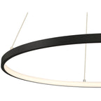Anello Dual Voltage LED Pendant, Matte Black / 31.5"