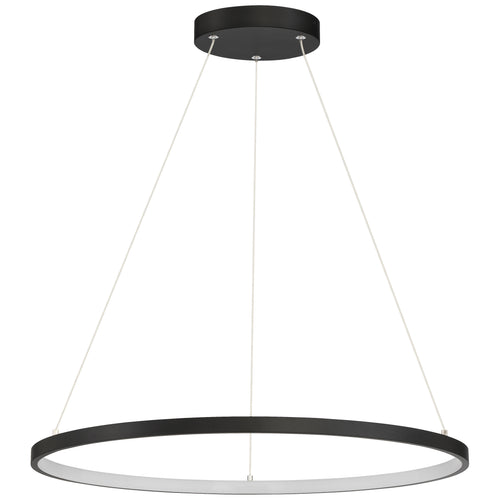 Access Lighting Anello Dual Voltage LED Pendant, Matte Black / 31.5", image 2