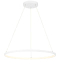 Anello Dual Voltage LED Pendant, Matte White / 31.5"