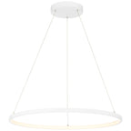 Anello Dual Voltage LED Pendant, Matte White / 31.5"