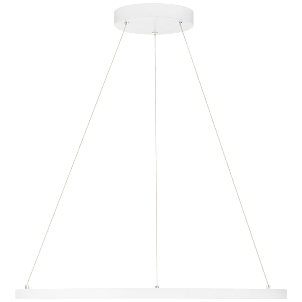 Anello Dual Voltage LED Pendant, Matte White / 31.5"