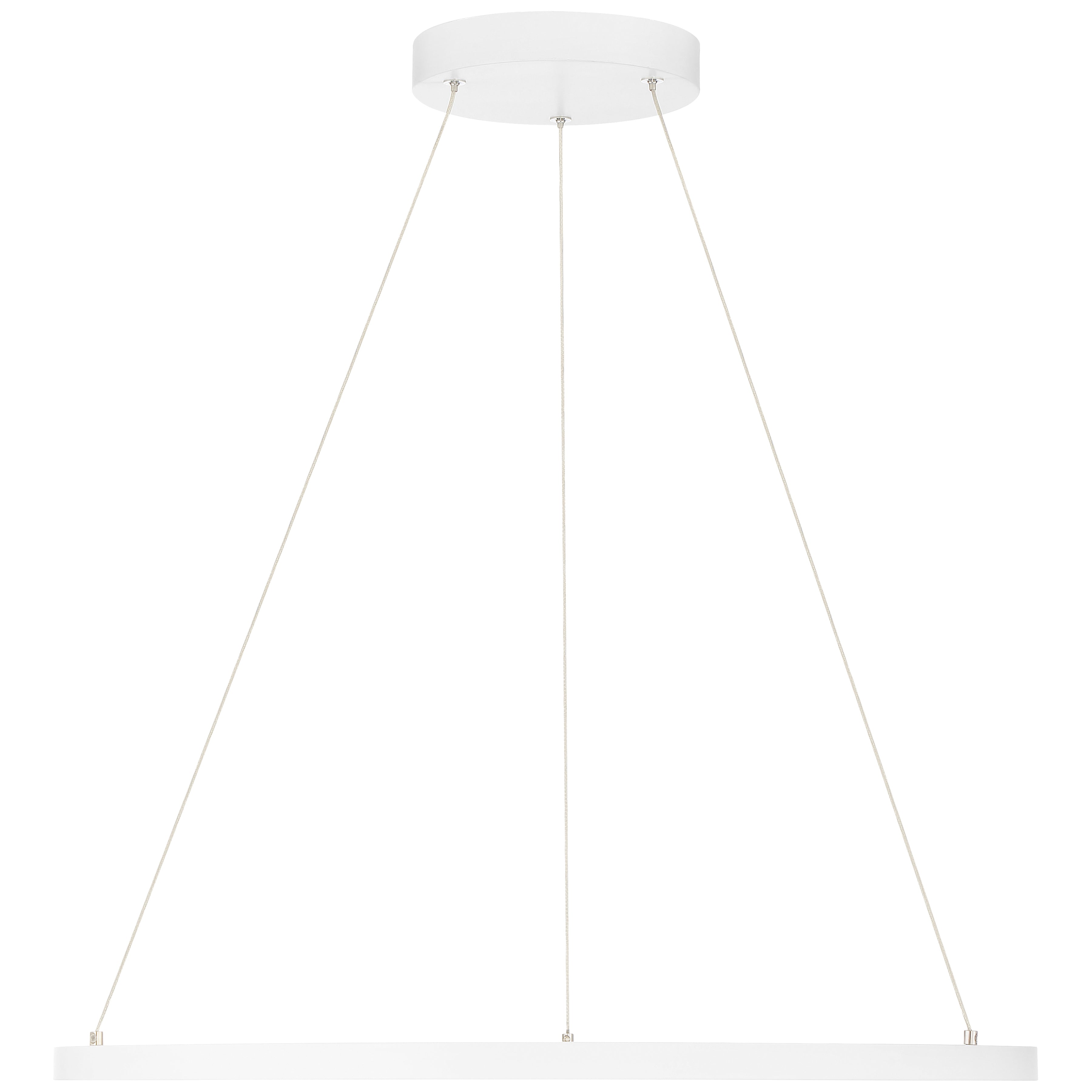 Anello Dual Voltage LED Pendant, Matte White / 31.5"