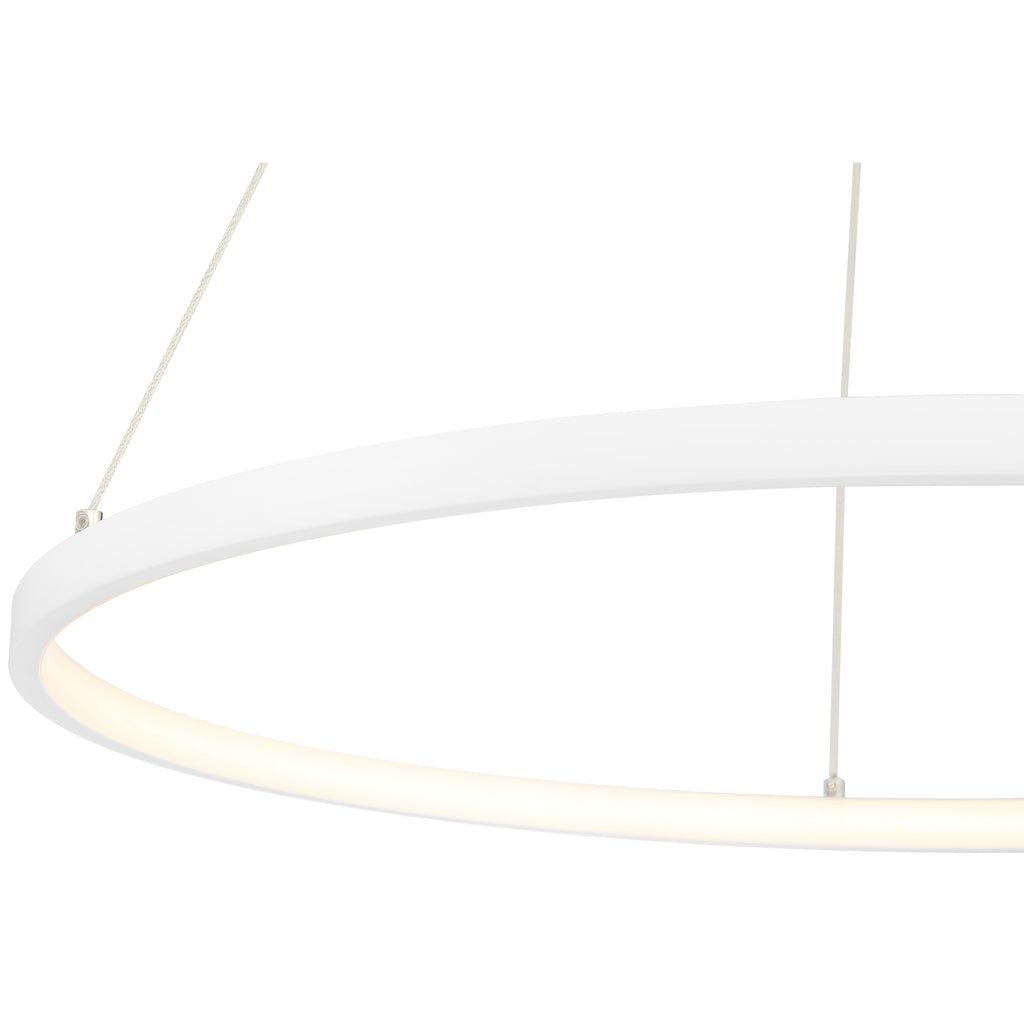 Anello Dual Voltage LED Pendant, Matte White / 31.5"