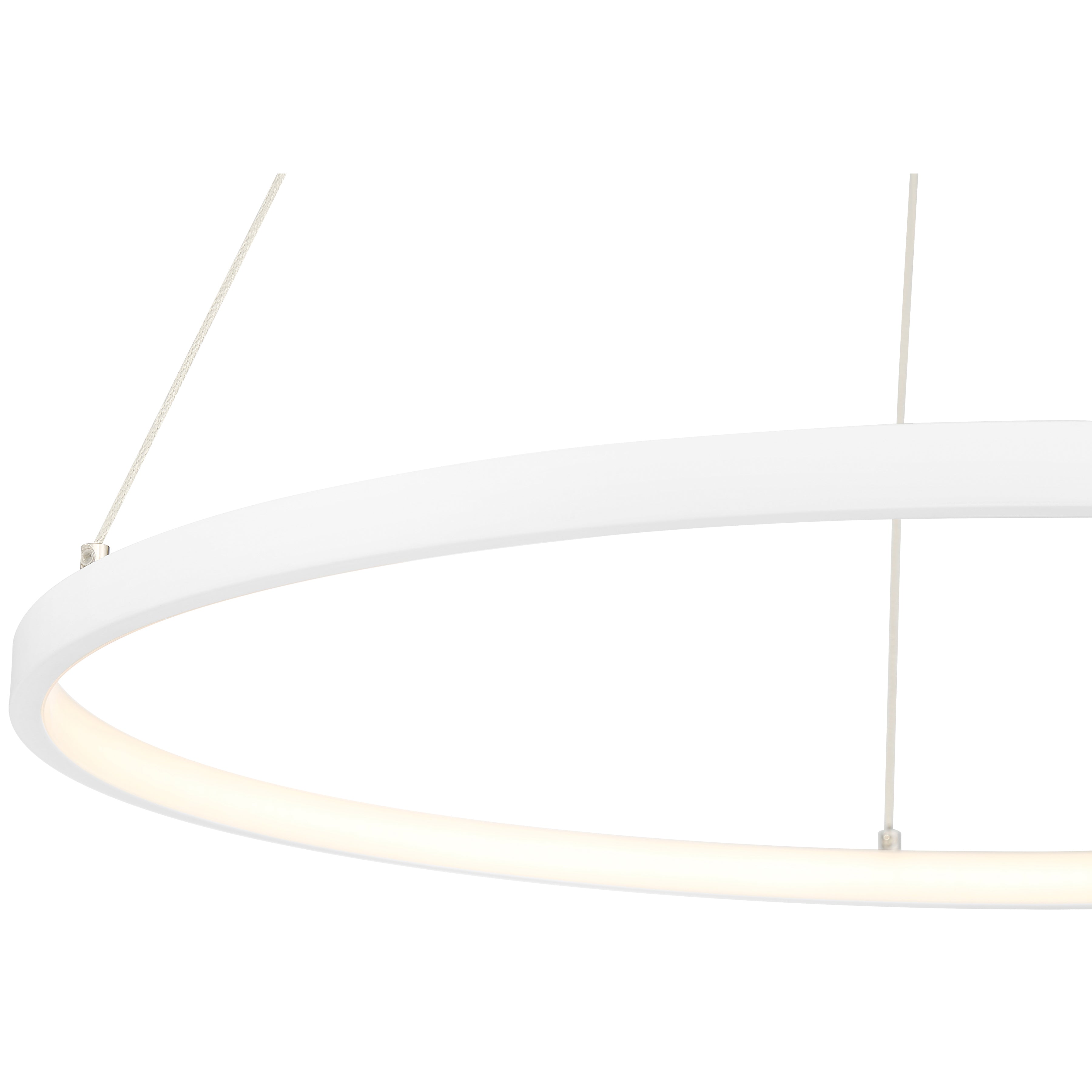 Anello Dual Voltage LED Pendant, Matte White / 31.5"