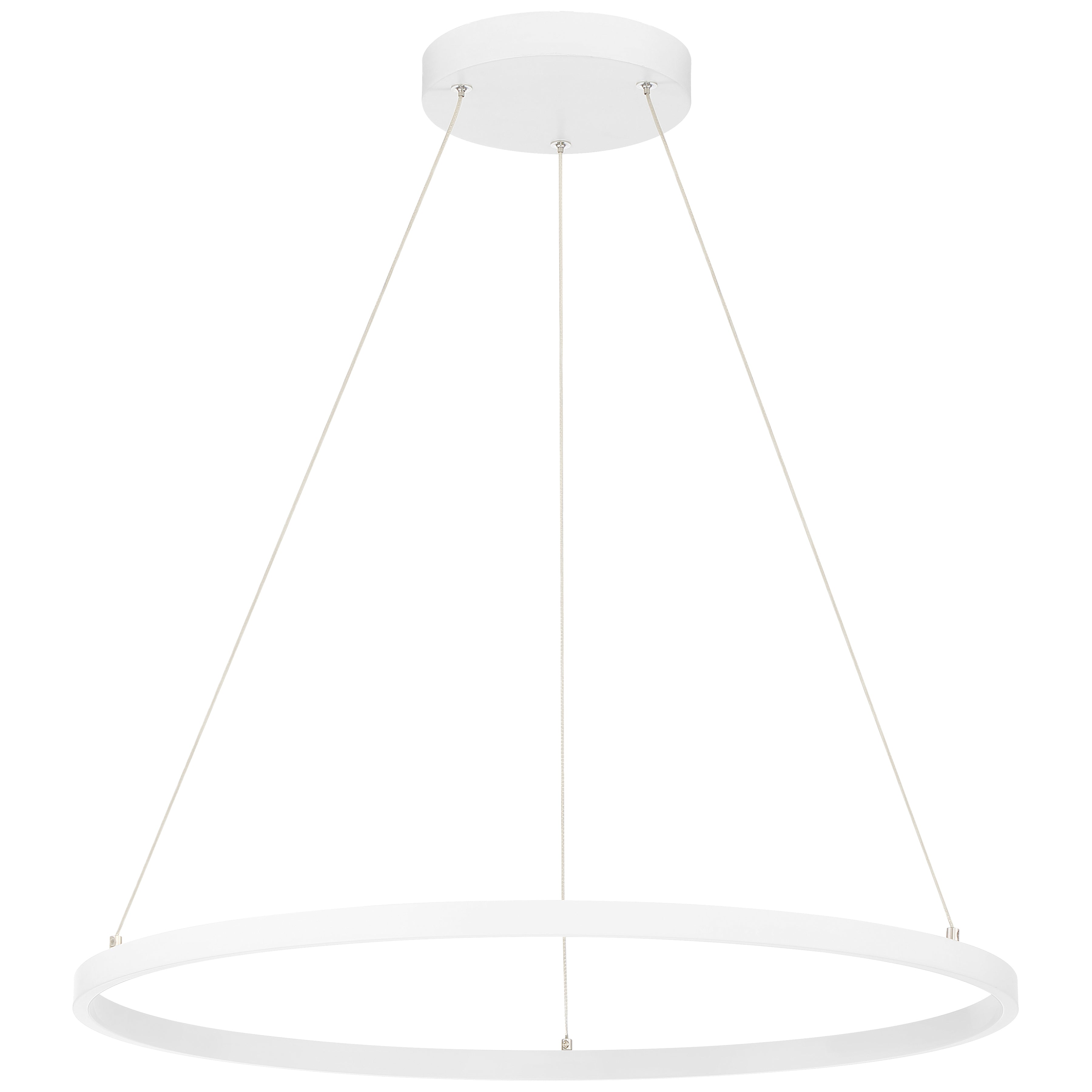 Anello Dual Voltage LED Pendant, Matte White / 31.5"