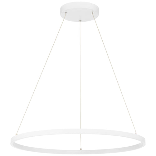 Access Lighting Anello Dual Voltage LED Pendant, Matte White / 31.5", image 2