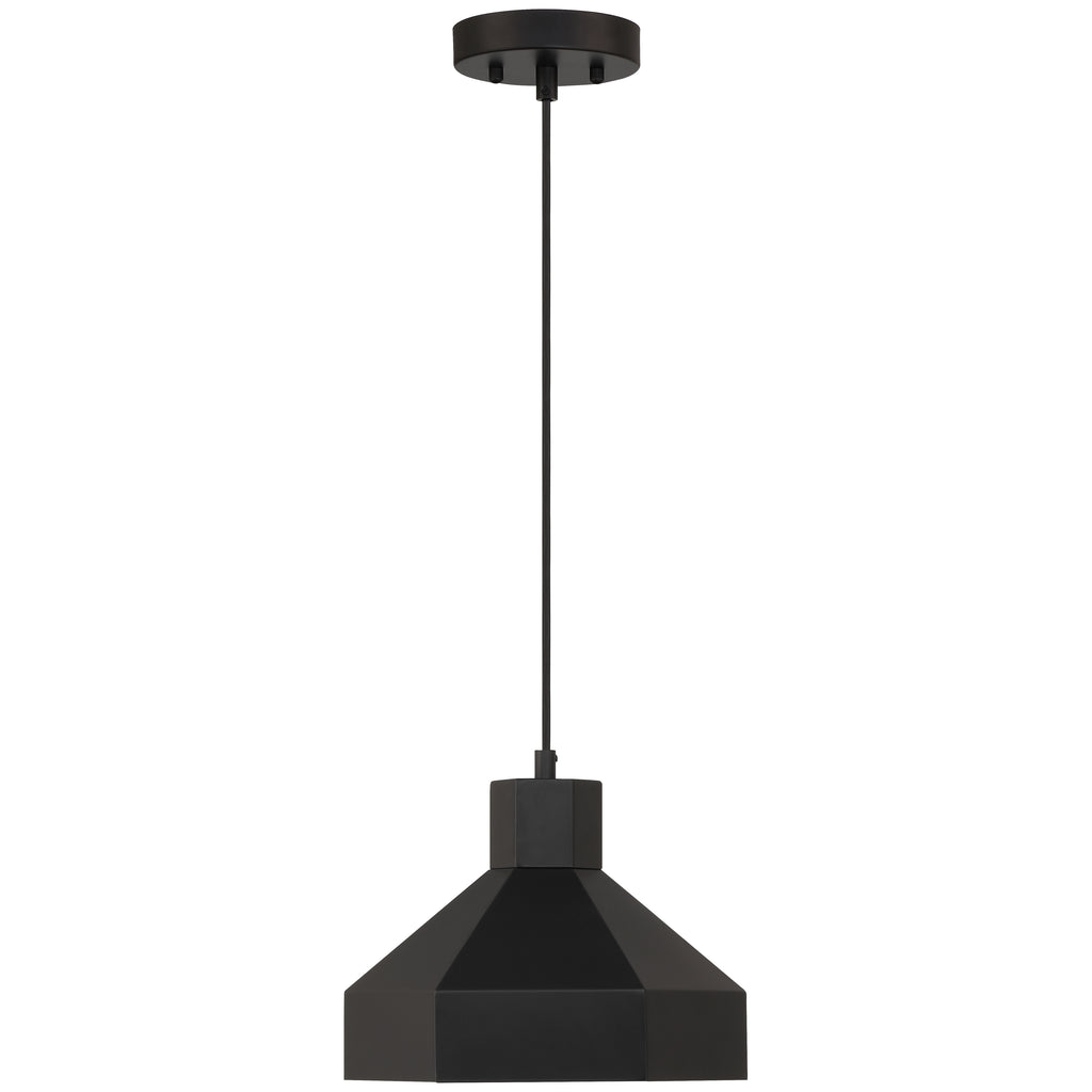 Poly 1 Light Pendant, Matte Black