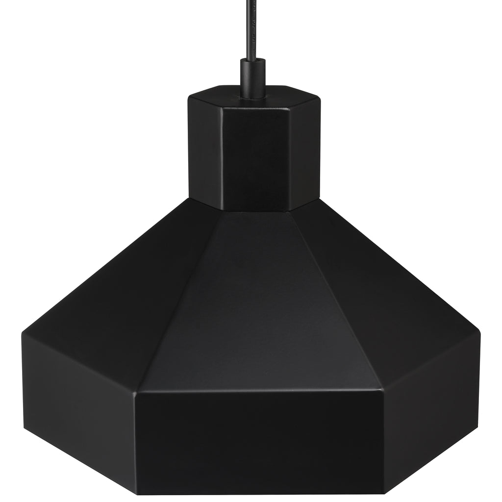 Poly 1 Light Pendant, Matte Black