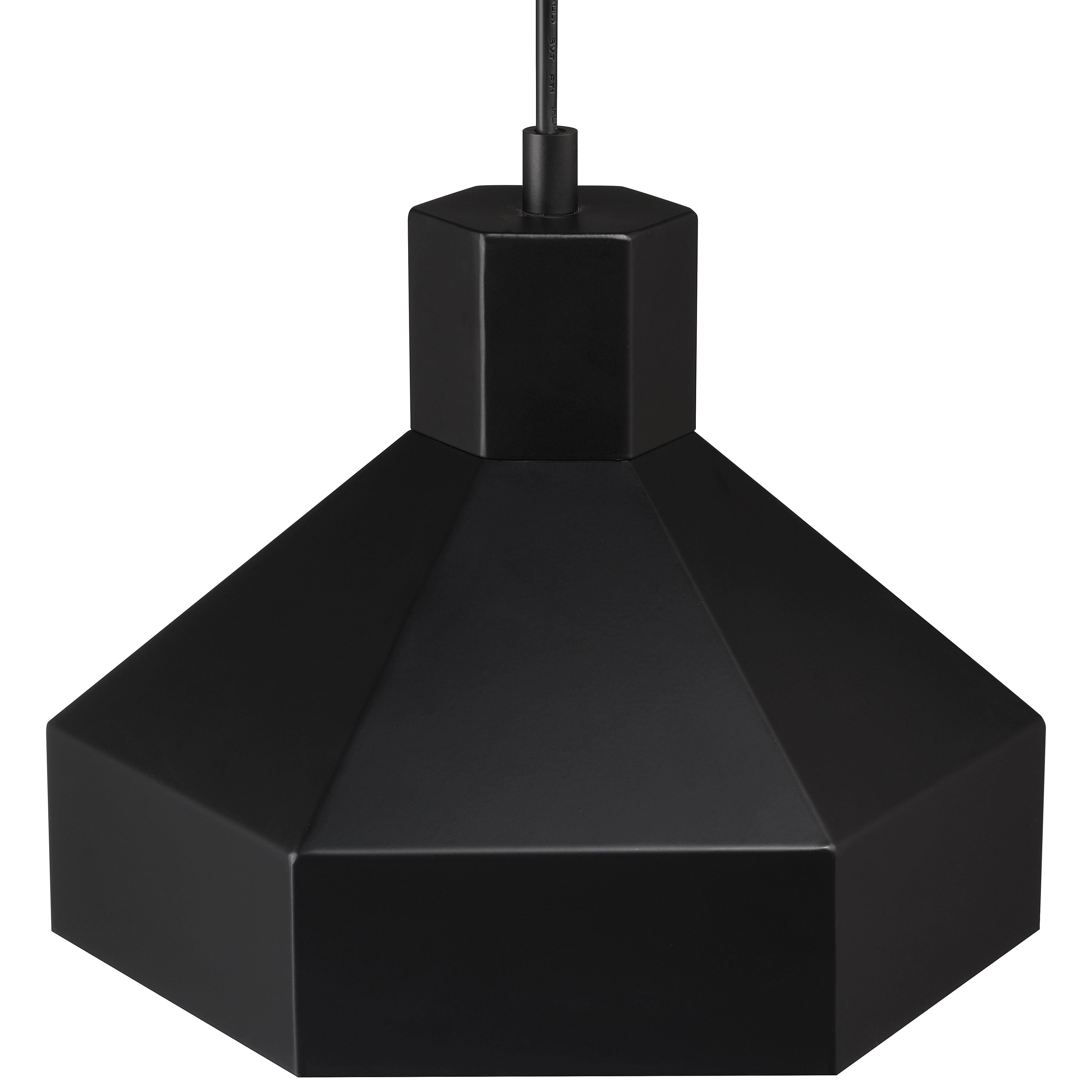 Poly 1 Light Pendant, Matte Black