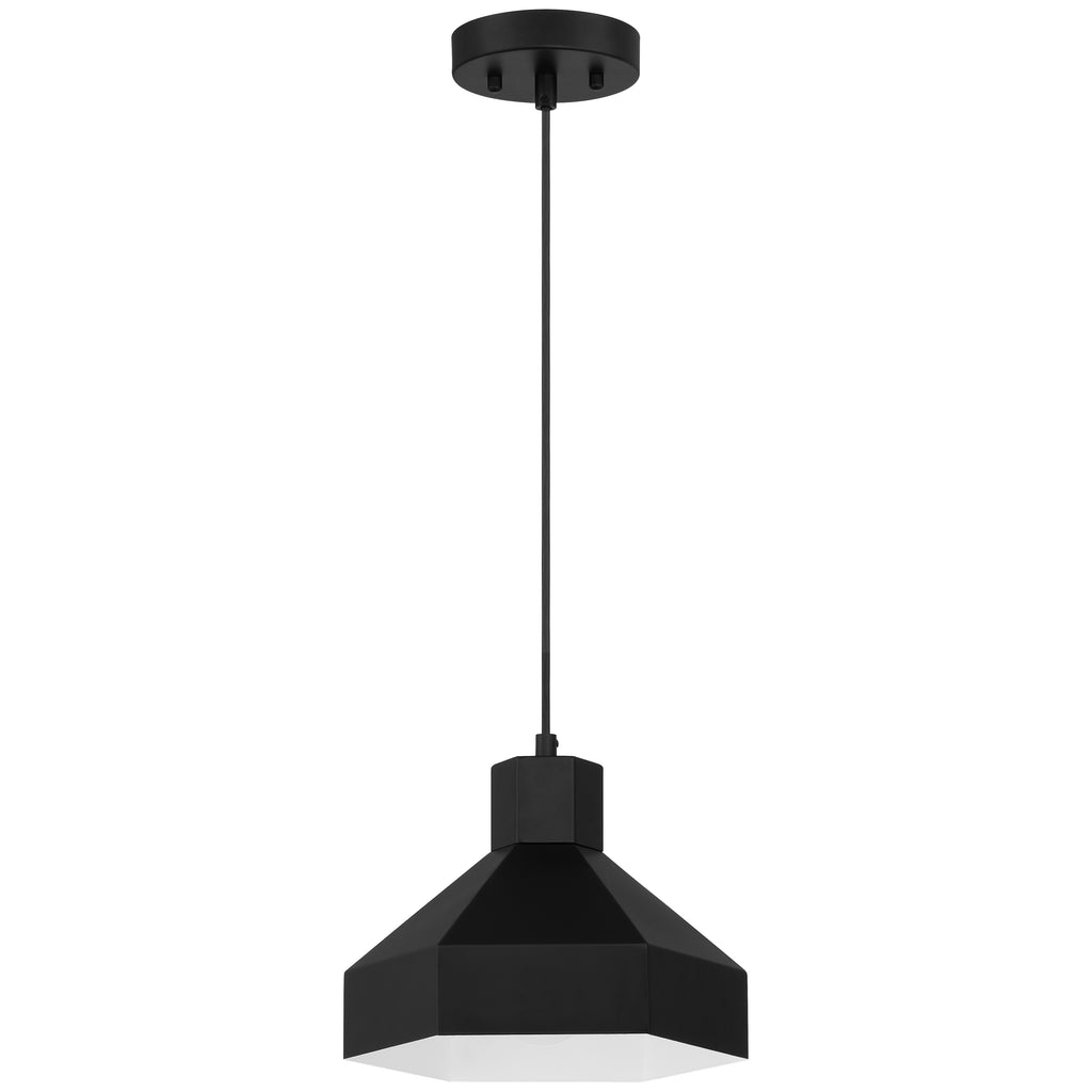 Poly 1 Light Pendant, Matte Black