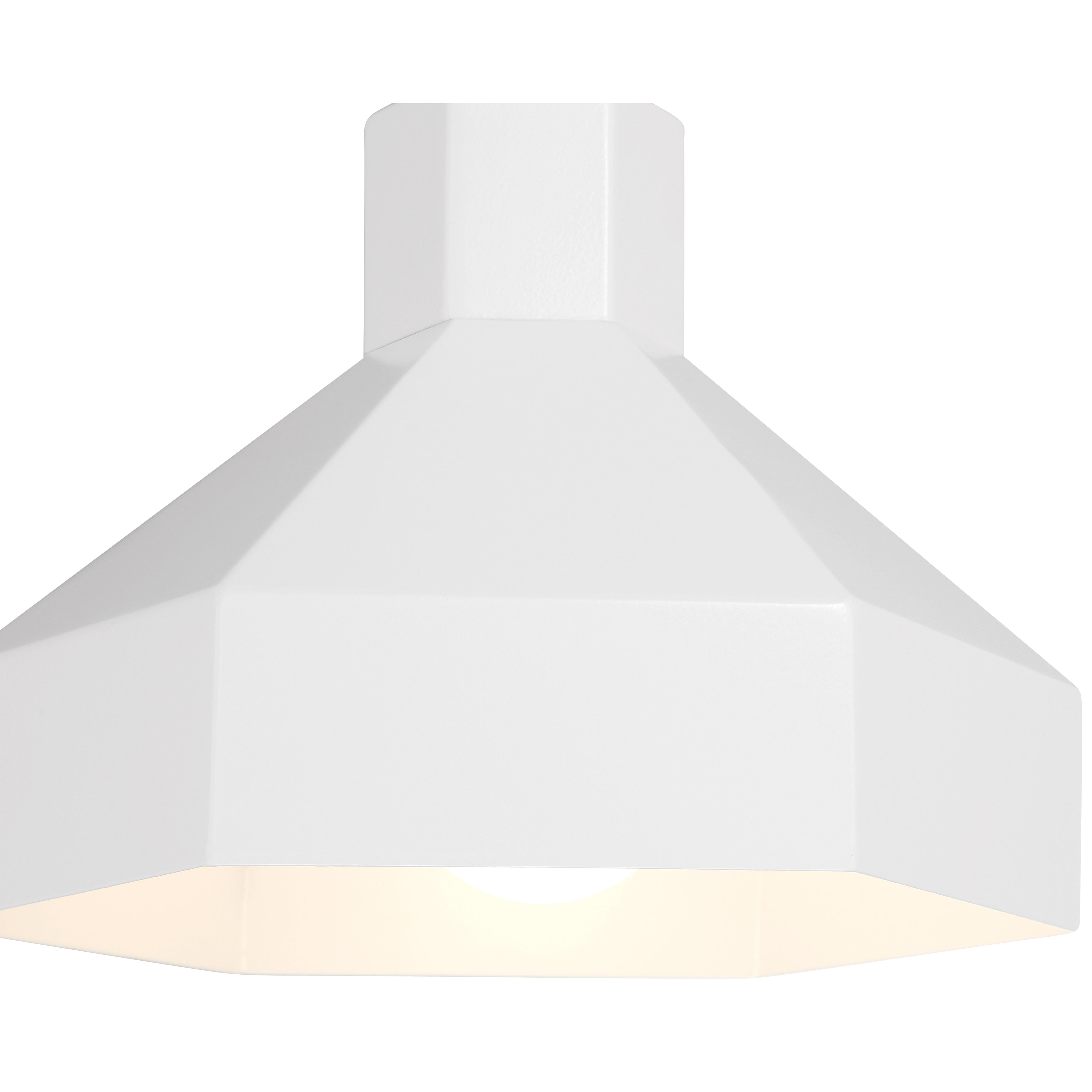 Poly 1 Light Pendant, Matte White