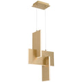 Joinery LED Pendant, Brushed Gold