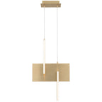 Joinery LED Pendant, Brushed Gold