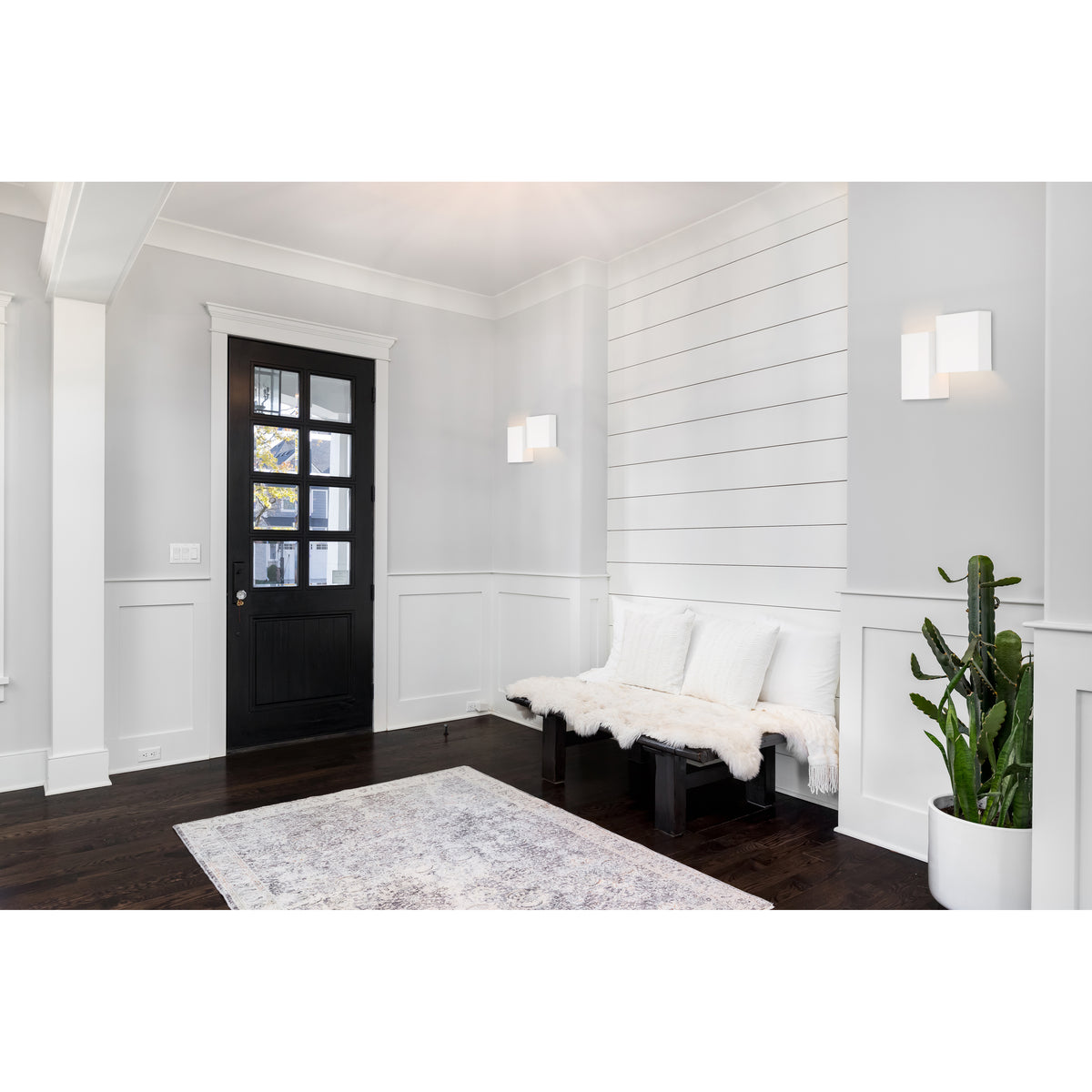 Access Lighting Madrid Bi-Directional LED Wall Sconce, Matte White, image 2