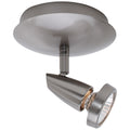 Mirage 1 Light Adjustable Flush Mount, Brushed Steel