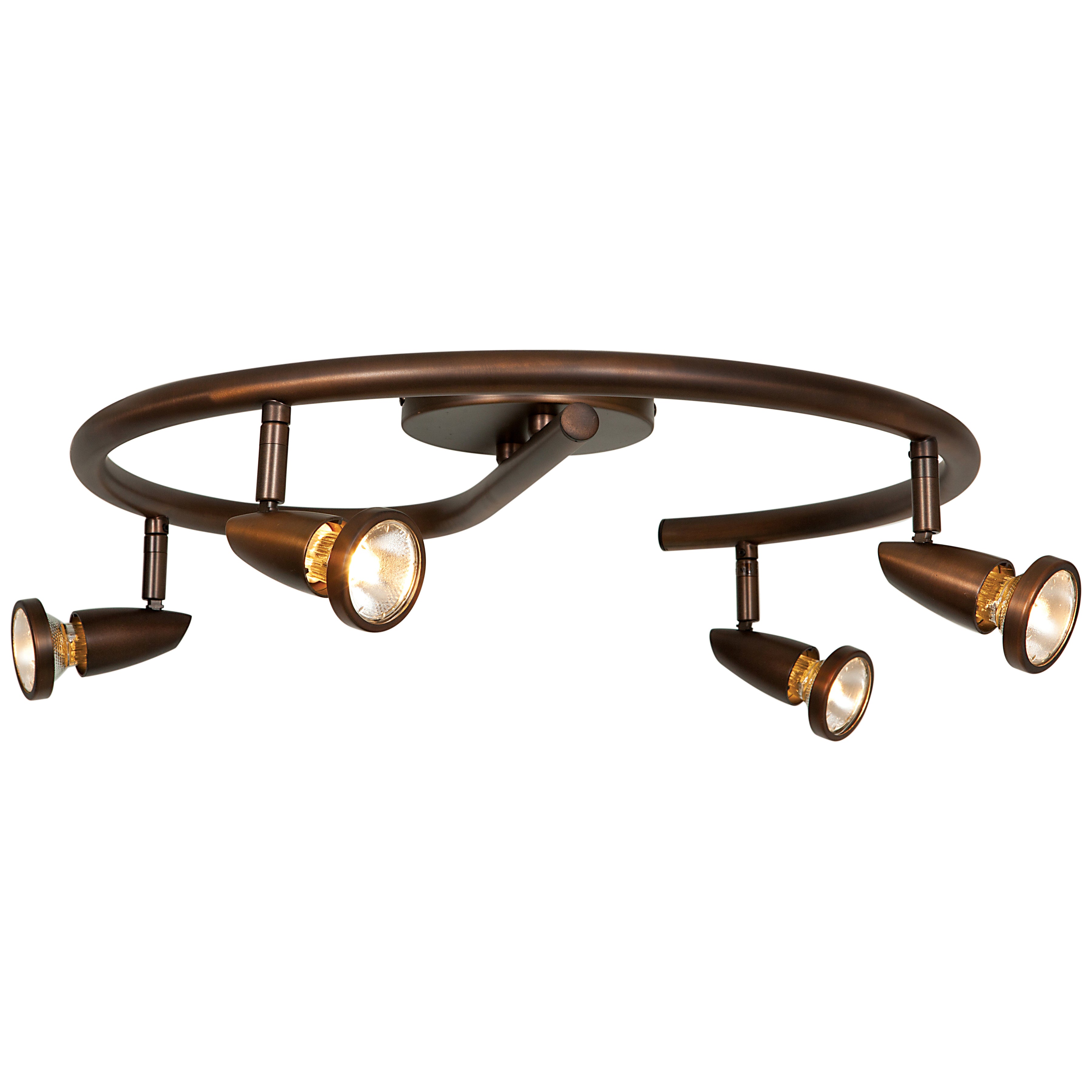 Mirage 4 Light Adjustable LED Track, Bronze