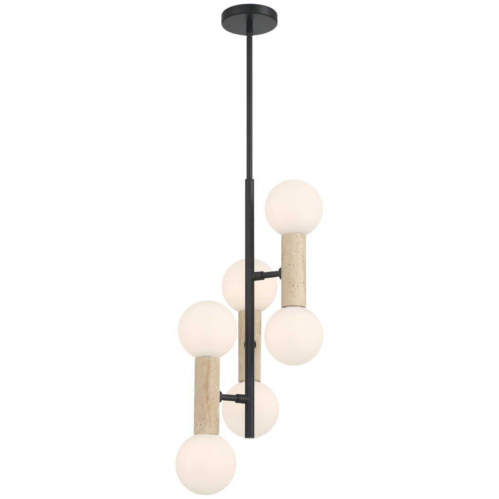 Stone 6 Light Pendant