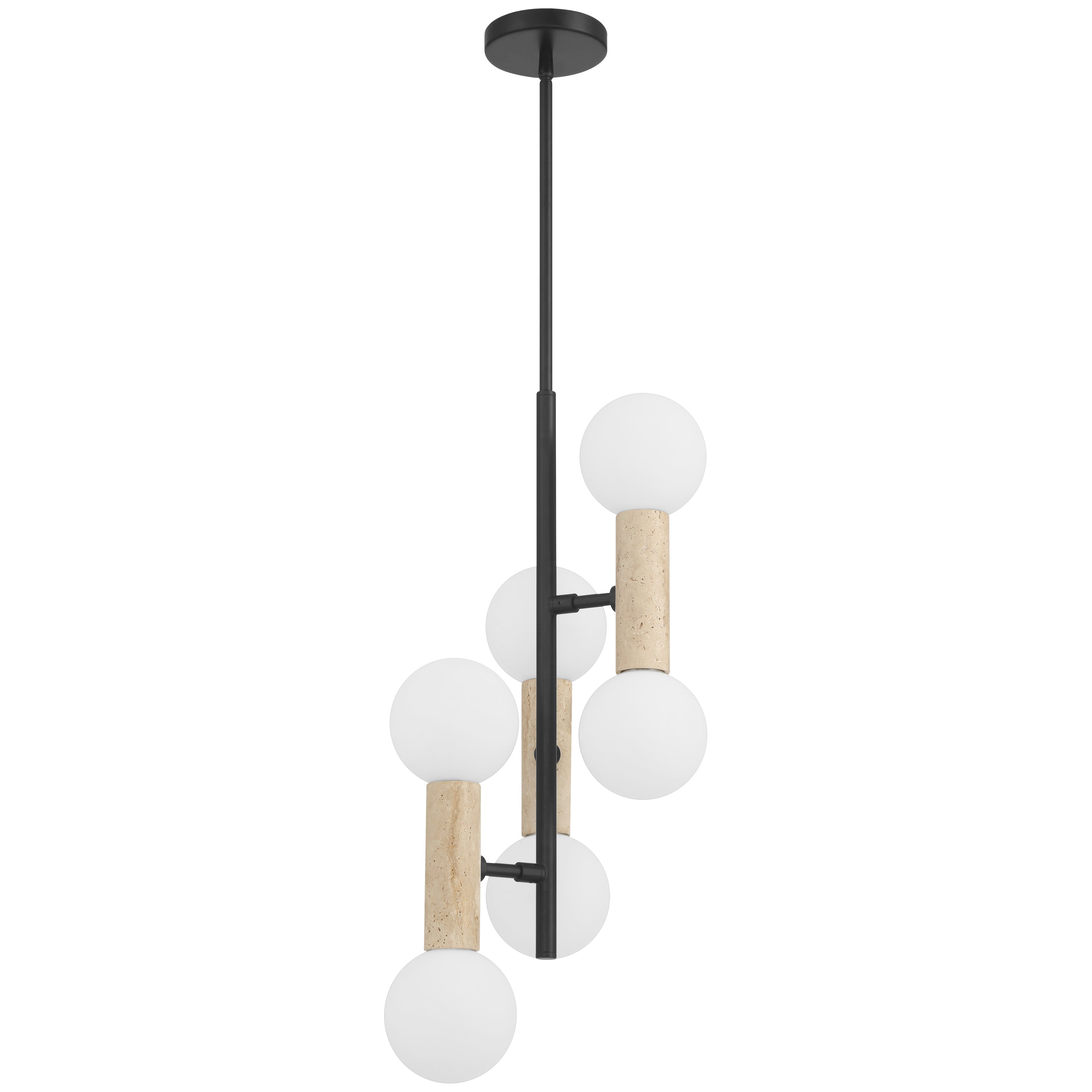 Stone 6 Light Pendant