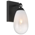 Ombre 1 Light Wall Sconce, Black