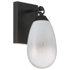 Ombre 1 Light Wall Sconce, Black