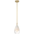 Ombre 1 Light Pendant, Antique Brass