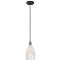 Ombre 1 Light Pendant, Black