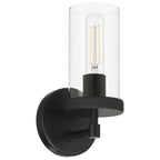 Lily 1 Light Wall Sconce, Matte Black (61121)