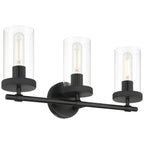 Lily 3 Light Vanity, Matte Black