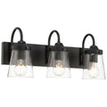 Dickens 3 Light Vanity, Black