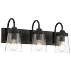 Dickens 3 Light Vanity, Black