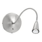 Access Lighting Bunk Gooseneck LED Wall Reading Light, Brushed Steel