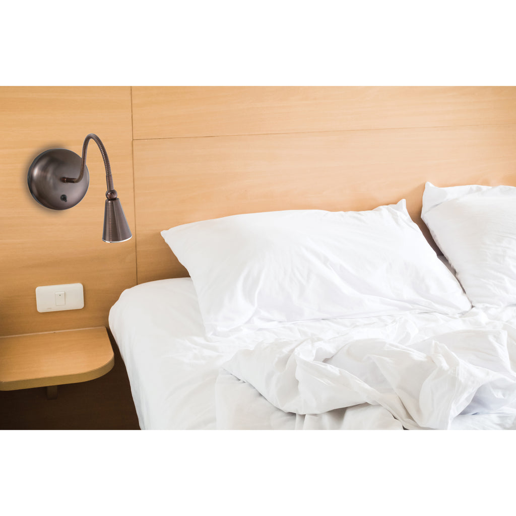 Access Lighting Bunk Gooseneck LED Wall Reading Light, Bronze, image 2