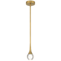 Georgia 3CCT LED Pendant, Antique Brushed Brass