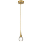 Georgia 3CCT LED Pendant, Antique Brushed Brass