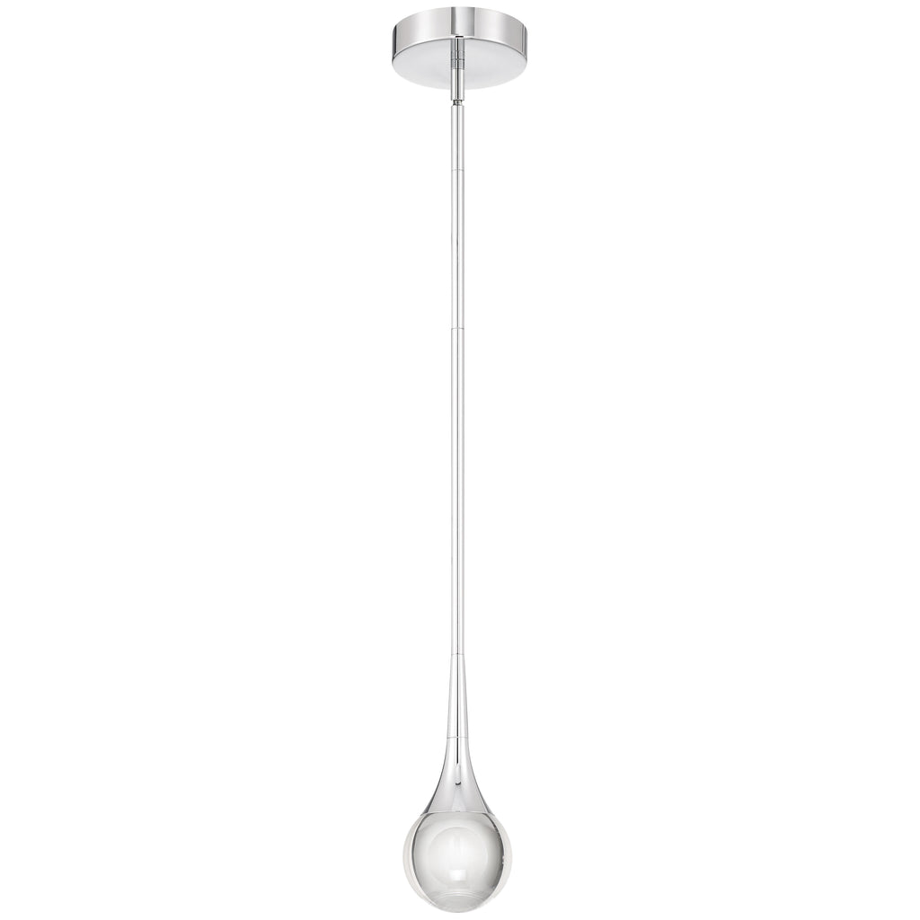 Georgia 3CCT LED Pendant, Chrome