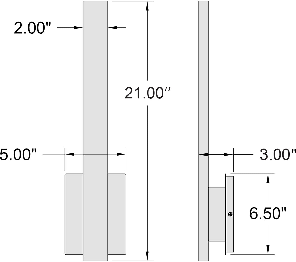 Access Lighting Haus LED Wall Sconce, White, image 3