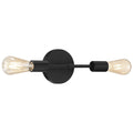 Iconic 2 Light LED Wall Sconce, Matte Black