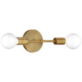 Iconic G 2 Light LED Wall Sconce, Antique Brushed Brass