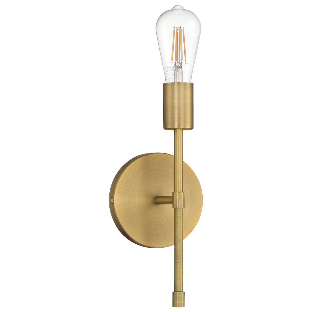 Iconic II 1 Light LED Wall Sconce, Antique Brushed Brass