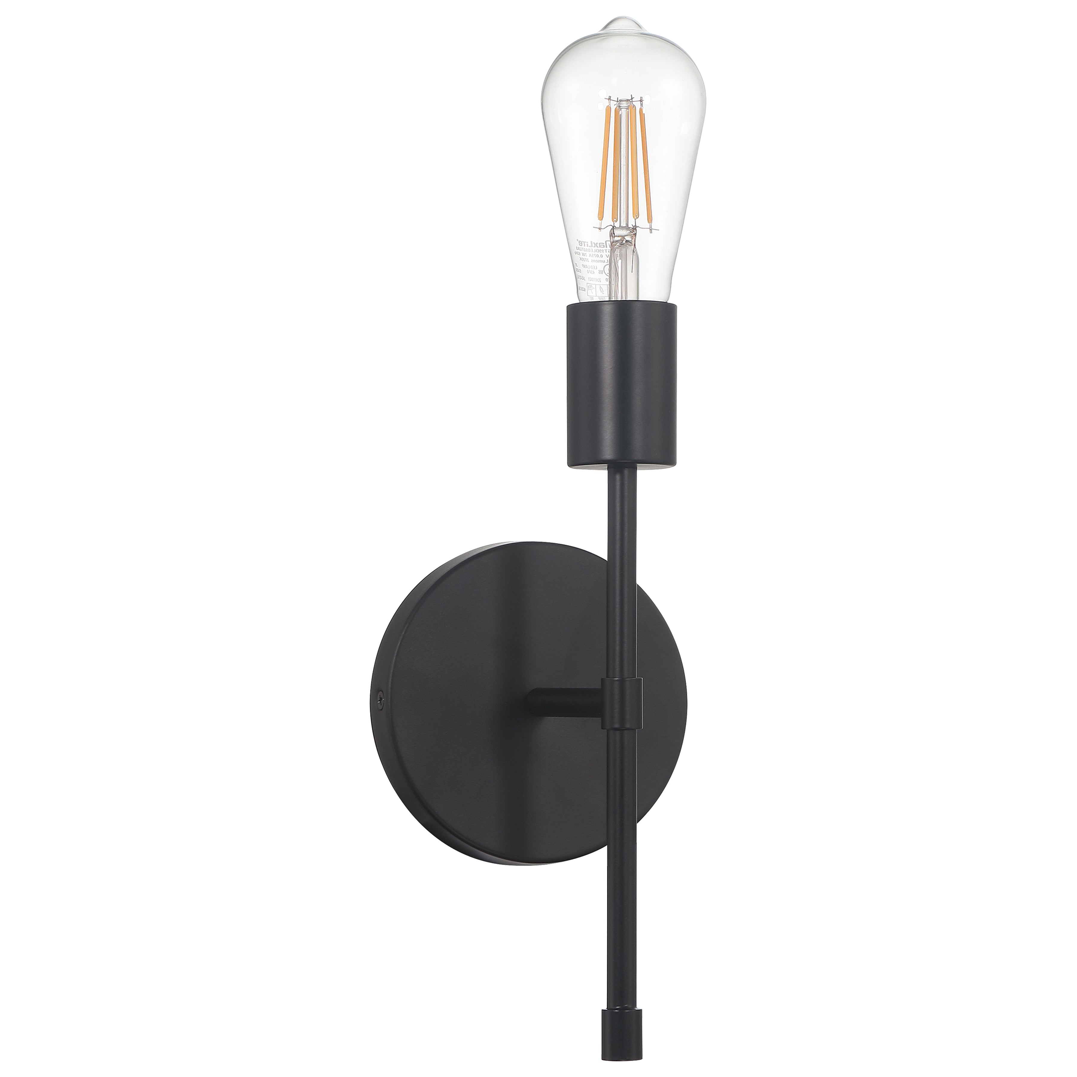 Iconic II 1 Light LED Wall Sconce, Matte Black