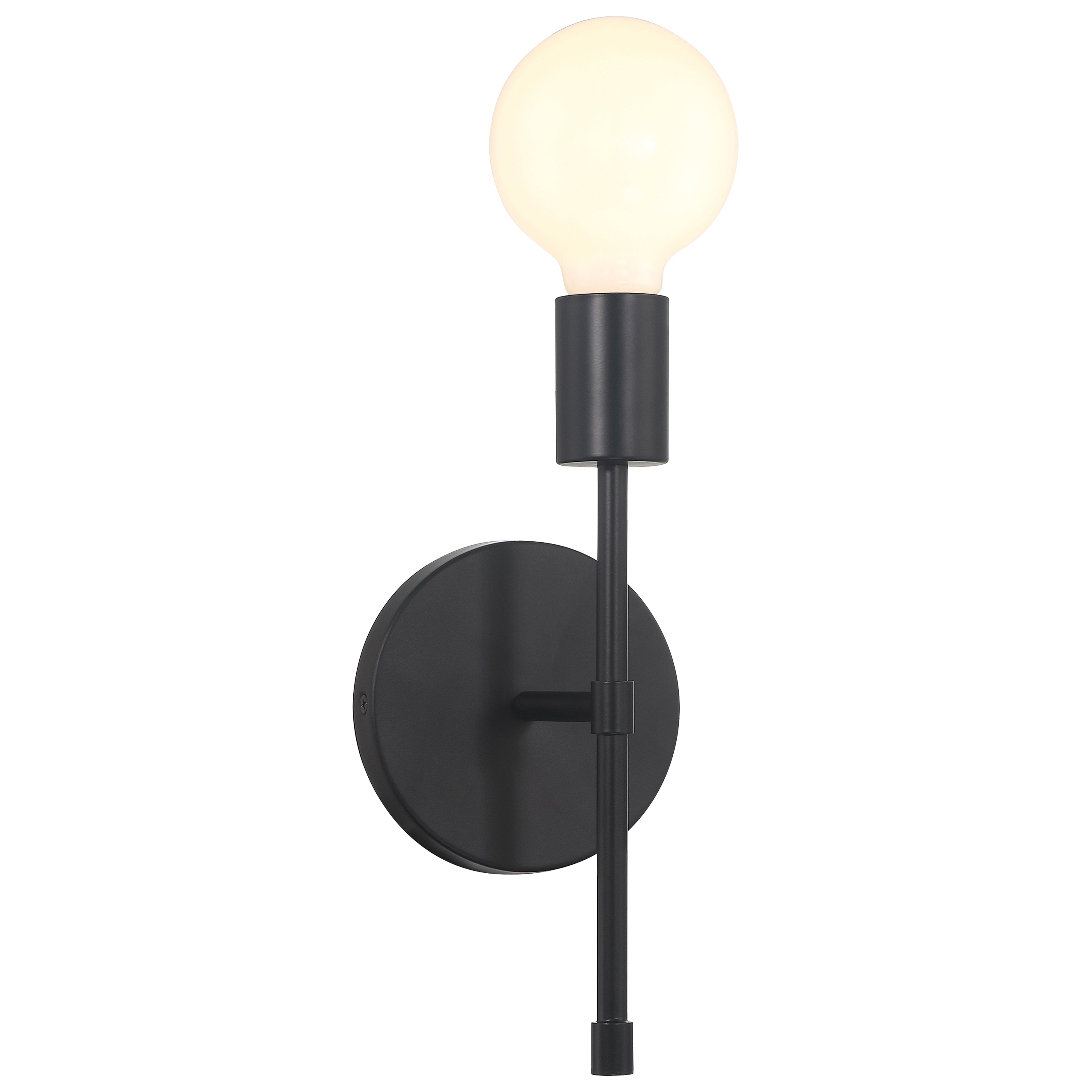 Iconic II G 1 Light LED Wall Sconce, Matte Black