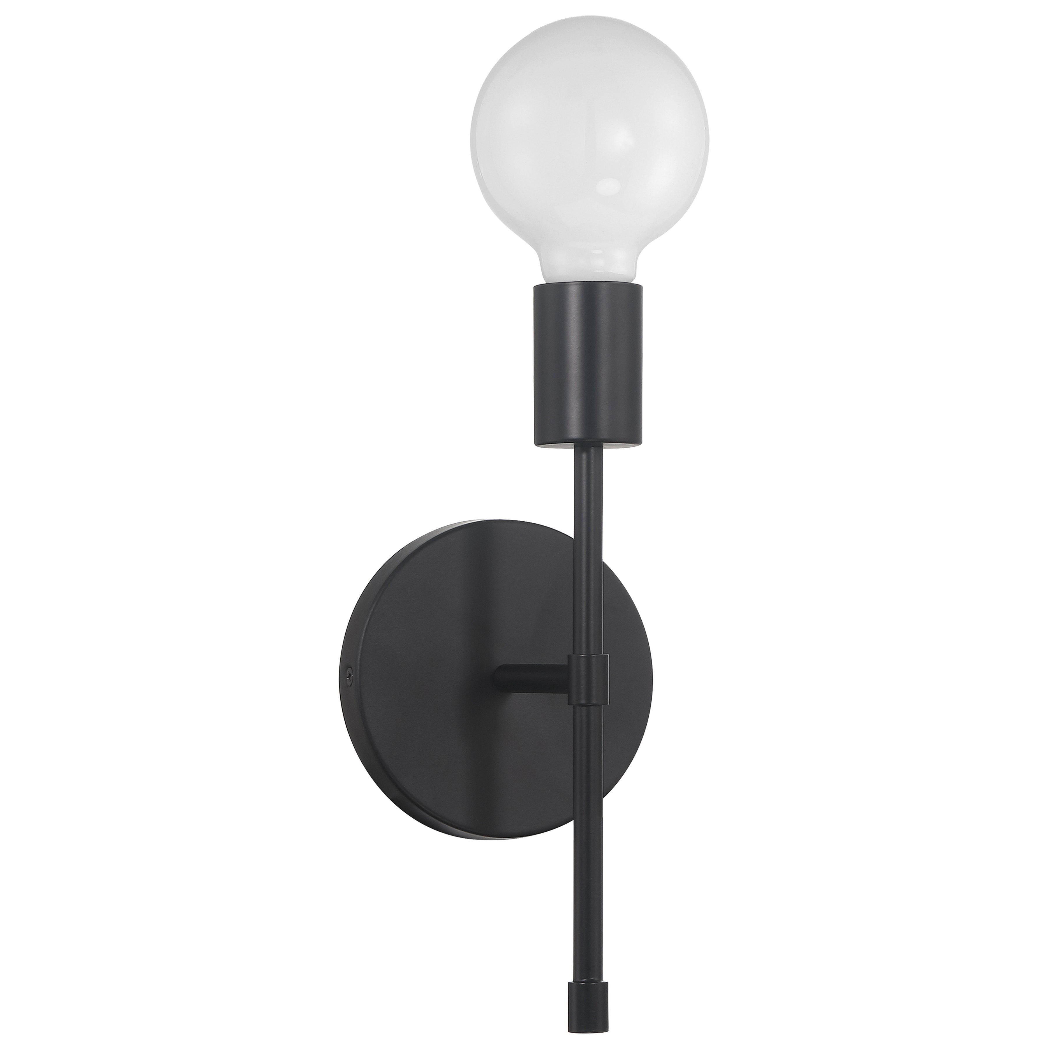Iconic II G 1 Light LED Wall Sconce, Matte Black